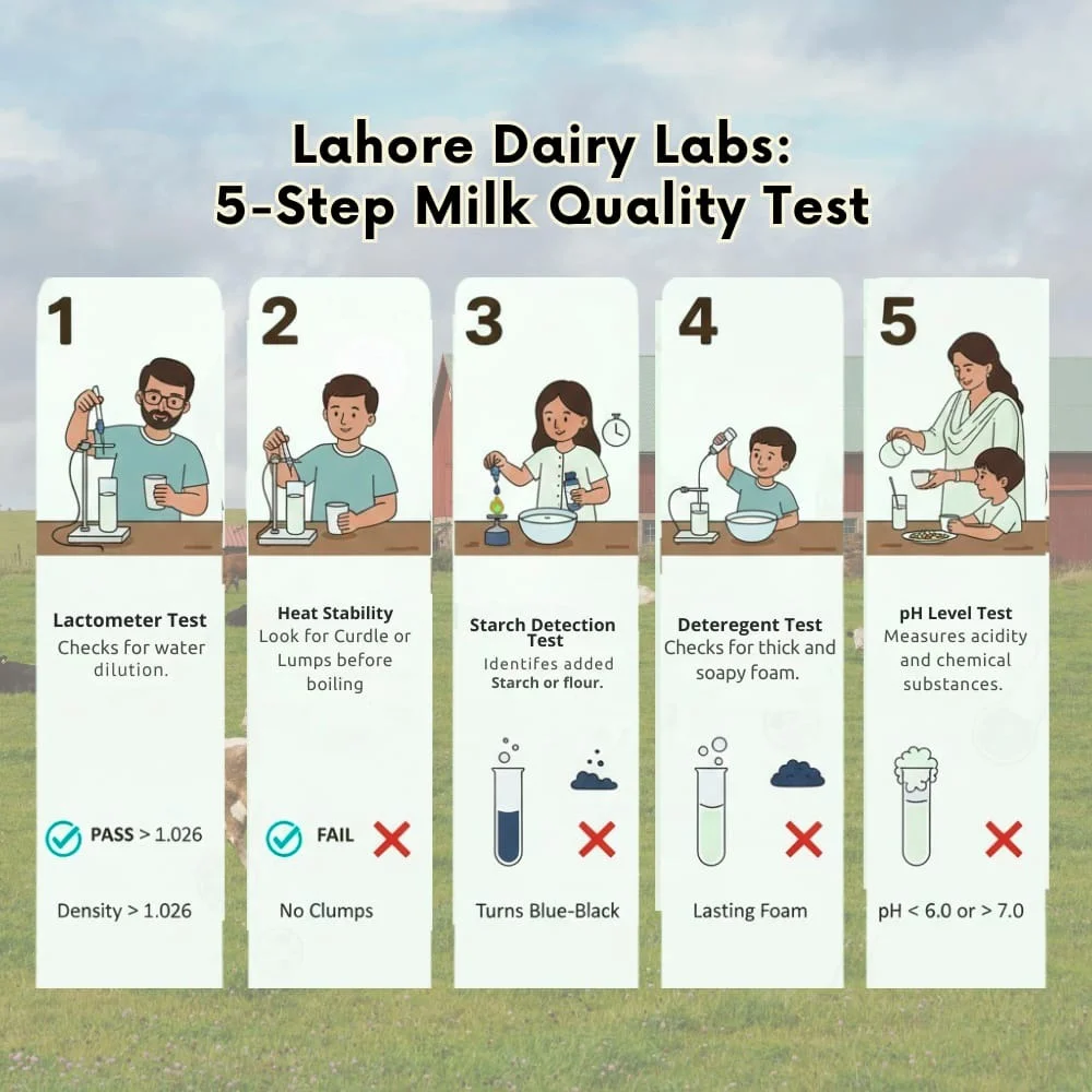 quality checks of fresh milk